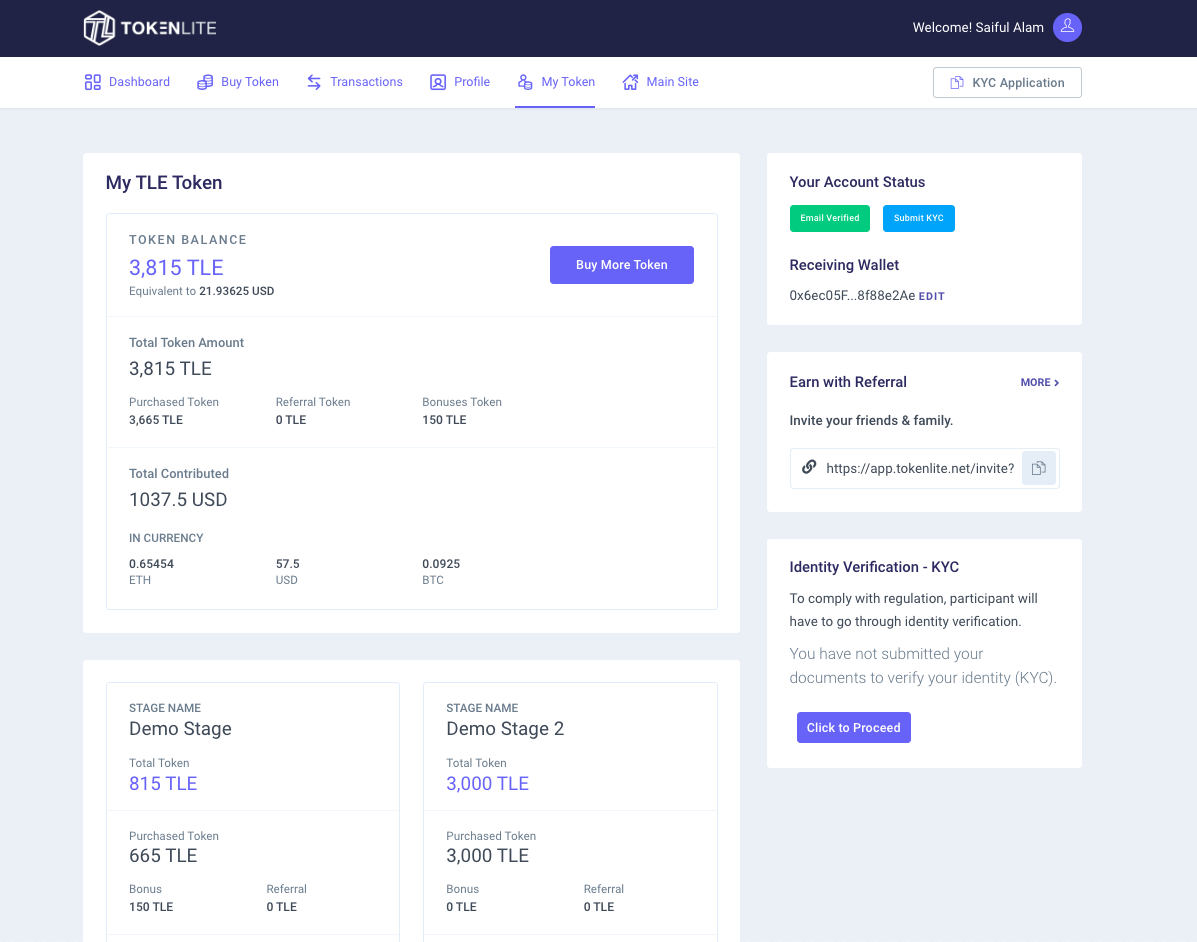 User token